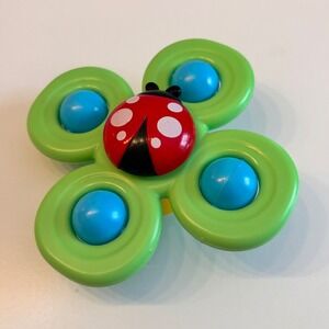Baby Toy Suction Spinner Ladybug Bath Toy Toddler Windmill Toy